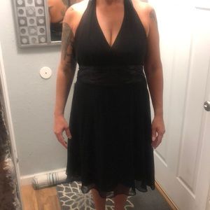 Black cocktail dress